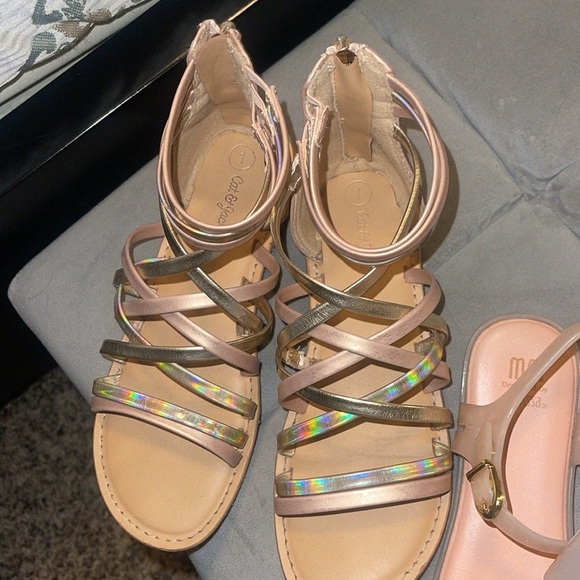 Mel Dreamed by Melissa  Strappy Sandals - Cream and Gold - Picture 4 of 11